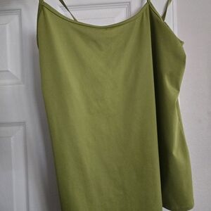 New York & Company Olive Tank Top